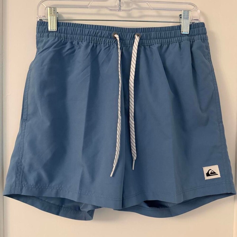 Quiksilver blue swim shorts size S #surf #beachwear